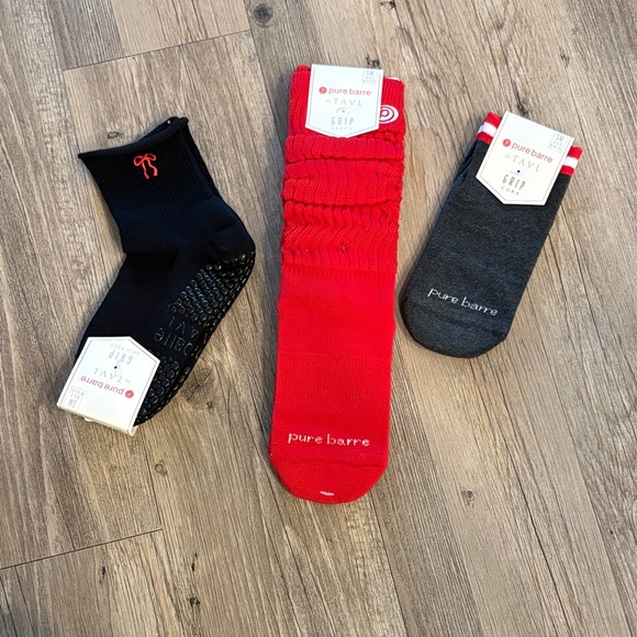 Pure Barre Valentine Grip Socks Set of 3 | Small | NWT - Picture 13 of 13